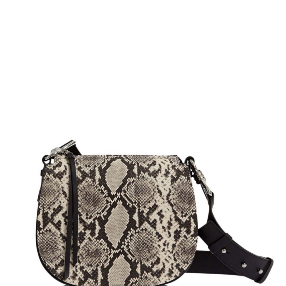 AllSaints Snakeskin Crossbody Bag